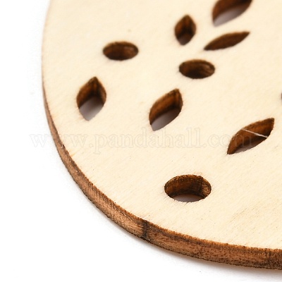 Сделай сам в форме яйца ручной работы выдалбливают граффити из дерева WOOD-G007-01F-1