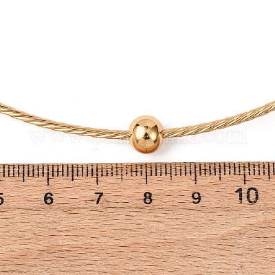 Ожерелье-чокер из нержавеющей стали 201 NJEW-Z098-01G-1