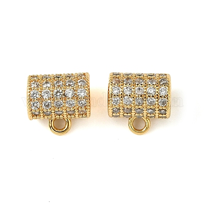 Латунные дужки из латуни с микропаве из кубического циркония&nbsp;LS-KK-M277-09E-G-1