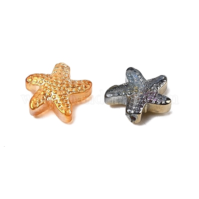 Гальванизируйте прозрачные стеклянные бусины EGLA-L047-03B-1