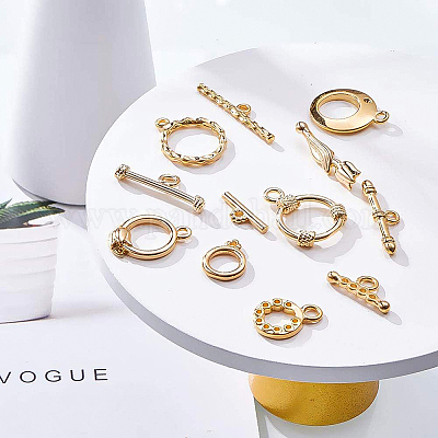 Латуни Переключить застежками KK-BC0004-32G-1