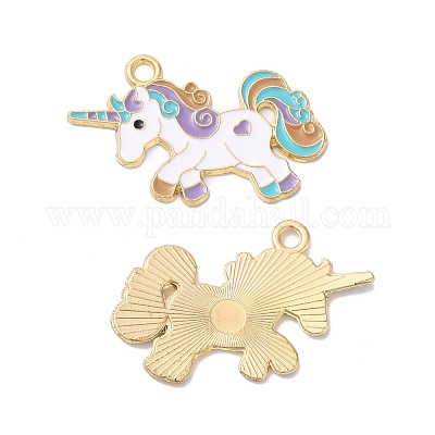 Подвески из эмали и сплава ENAM-D046-24G-01-1