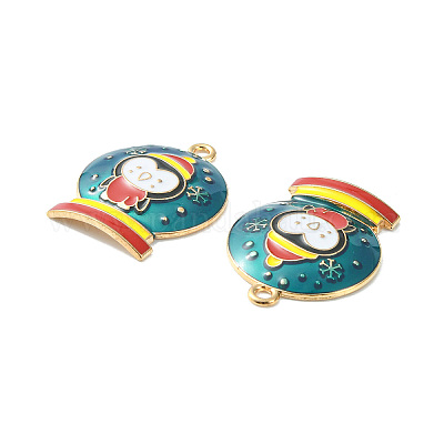 Рождественские эмали сплава подвески&nbsp;ENAM-D047-07G-01-1