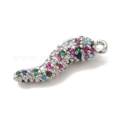 Подвеска из латуни с микропаве из кубического циркония KK-A229-03C-P-1