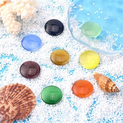 Кабошоны кошачьего глаза&nbsp;CE-J002-25mm-M-1