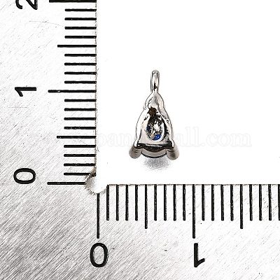 Латунные микро проложить кубического циркония подвески KK-D356-08G-P-1