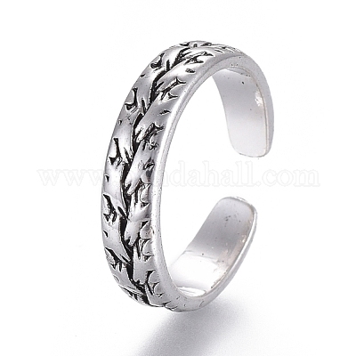 Регулируемые латунные кольца на мыске RJEW-EE0002-11AS-1