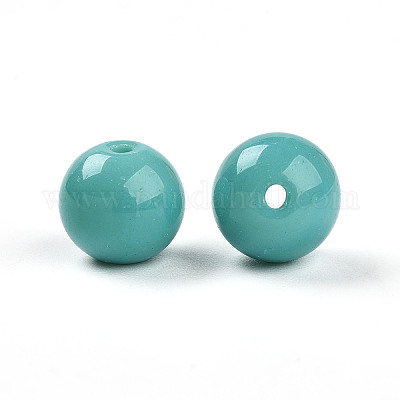 Непрозрачные однотонные стеклянные бусины X1-GLAA-N007-10mm-A09-1