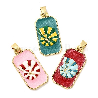 Латунь эмаль подвески KK-C134-38G-1