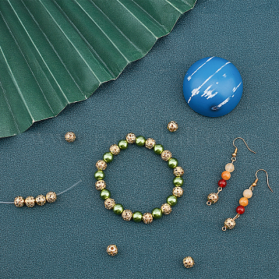 30шт 5 стиля полые бусины из сплава PALLOY-CN0001-02-1