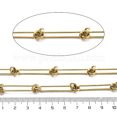 Ионное покрытие (ip) 304 нержавеющая сталь овальные и узловые цепи CHS-G039-05G-1