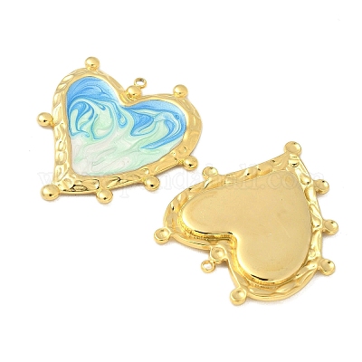 Подвески из нержавеющей стали 304 с эмалью STAS-V015-60G-02-1