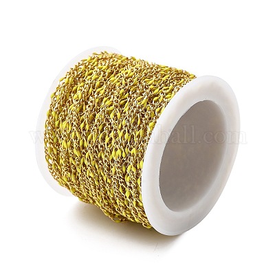 Латунные эмалевые цепи фигаро CHC-L053-09G-09-1