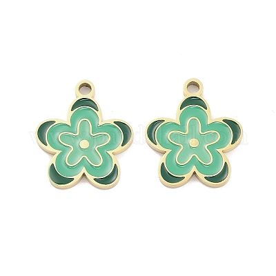 Подвески из нержавеющей стали 304 с эмалью STAS-D384-05A-G-1