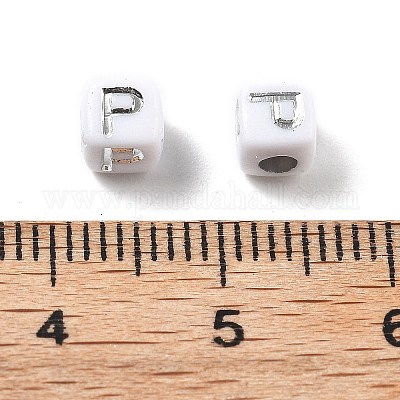 Непрозрачные акриловые бусины OACR-D282-06P-1