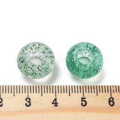 Прозрачного акрилового Европейский бисером TACR-P009-A01-07-1