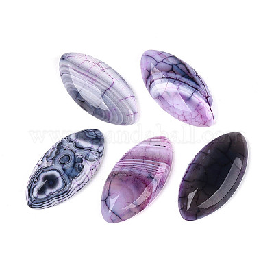 Крашеные агата кабошоны естественный хрустят&nbsp;G-T144-78C-1
