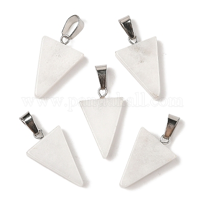 Натурального белого нефрита подвески G-B127-04P-05-1