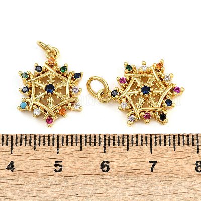 Латунные микро проложить кубического циркония подвески KK-C114-10G-1