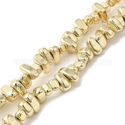 Гальванические нити из синтетических немагнитных гематитовых бусин G-I364-B01-G-1