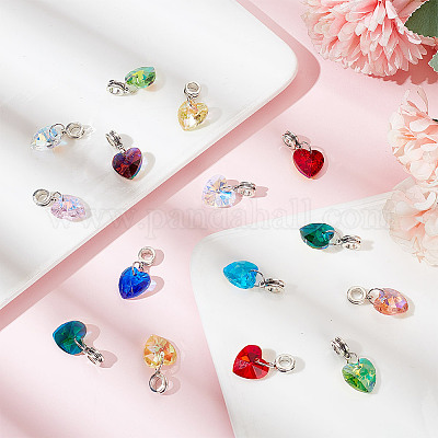 Подвески из гальванического стекла PALLOY-GO00007-1