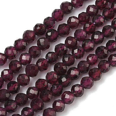 Гранат природный бисер нитей&nbsp;G-B168-A05-4mm-1