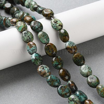 Бусы натуральная африканская бирюза (яшма) G-M420-D17-01-1