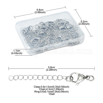 15 шт. удлинитель цепи из нержавеющей стали 304 STAS-FS0001-29-1