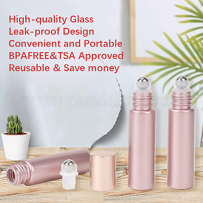 4 шт. стеклянные флаконы-роллер для эфирных масел MRMJ-DJ0001-38-1