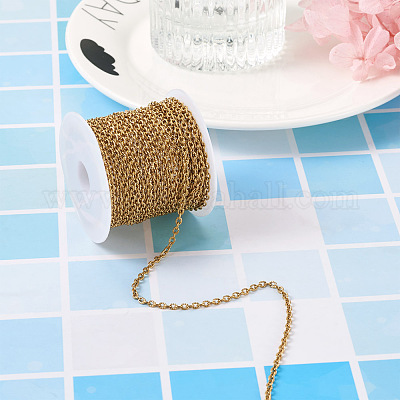 PVD вакуумное покрытие 304 нержавеющая сталь текстурированные кабельные цепи CHS-TA0001-05G-1