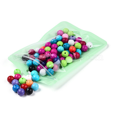 Пластиковые пакеты Инь-Янь цвета макарон с застежкой-молнией OPP-N001-01B-05-1