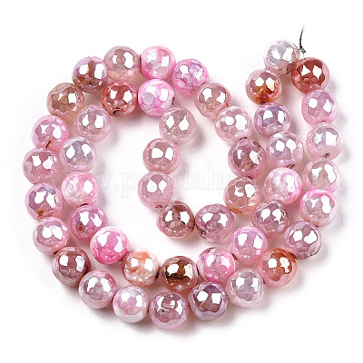 Гальванизирует естественно агат бисер пряди G-T131-54K-1