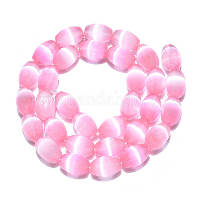 Нити бусин из окрашенного натурального селенита G-T138-233H-1