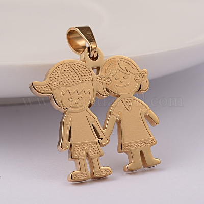 Подвески Lover из нержавеющей стали 304 с ионным покрытием (IP) STAS-M245-03G-1