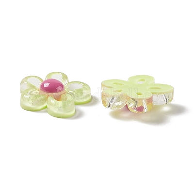 Кабошоны из прозрачной смолы в виде цветов RESI-G041-B01-1
