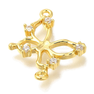 Латунные подвески из прозрачного кубического циркония KK-K388-70G-1