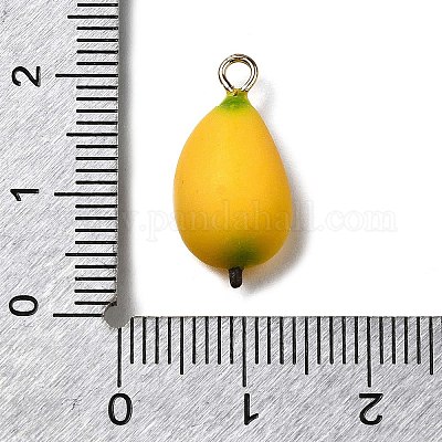 Латунные подвески из акрила OACR-R006-01G-15-1