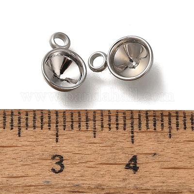 Оправы для подвесок из нержавеющей стали 304 в виде кабошонов STAS-I310-27P-1