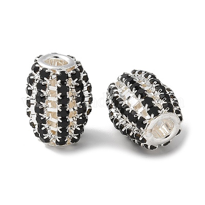 Латунные бусины со стразами  KK-U057-10P-01-1