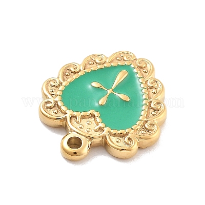 Подвески из нержавеющей стали 304 с эмалью STAS-M092-12G-04-1