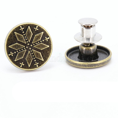 Wholesale Alloy Button Pins for Jeans 