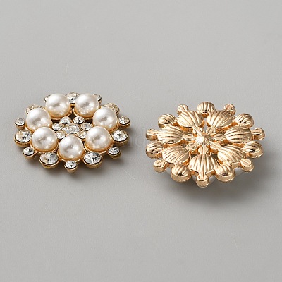 Кабошоны из стразного сплава FIND-WH0173-102B-G-1