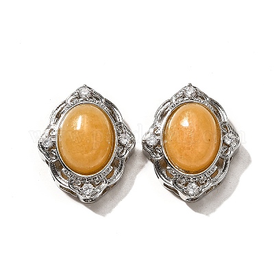 Многорядные звенья из натурального желтого нефрита KK-M304-04P-11-1