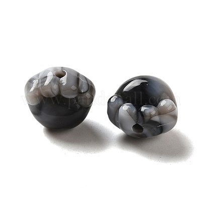Perline acriliche trasparenti bicolore&nbsp;TACR-P008-01A-05-1