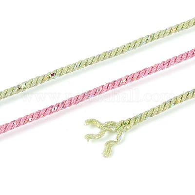 27 м сегментно окрашенные круглые полиэфирные витые шнуры OCOR-N009-02A-15-1