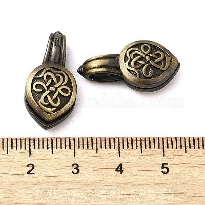 Латунные буддийские подвески в форме цветка в тибетском стиле с покрытием из латуни KK-Q805-07AB-1