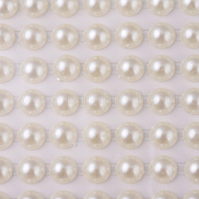 Акриловые наклейки с искусственным жемчугом OACR-WH0003-32D-01-1