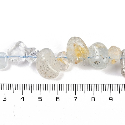 Натуральные топазовые самородки бусины нити G-B125-A16-01-1