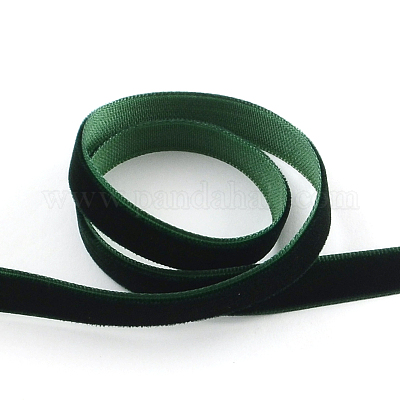 Wholesale Dark Green Velvet Ribbon