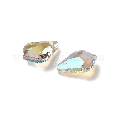 AB цвет гальваническим Гальваническим стеклянные подвески EGLA-O003-06C-14-1